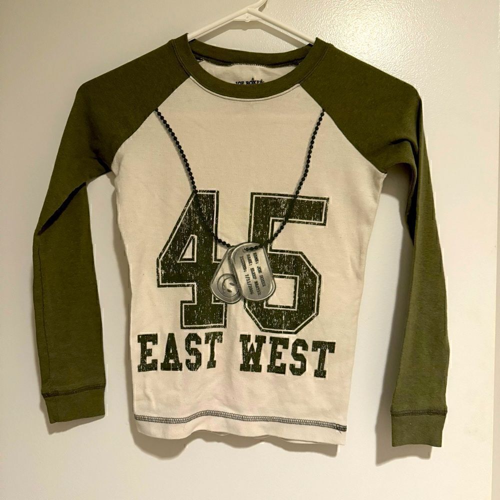 Joe Boxer East West Long Skeeve Top Size 10